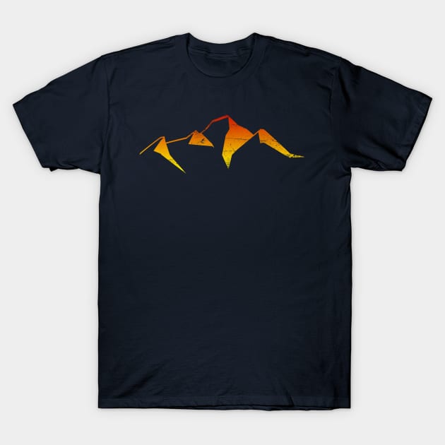 abstract rocky mountain sunset T-Shirt by pholange